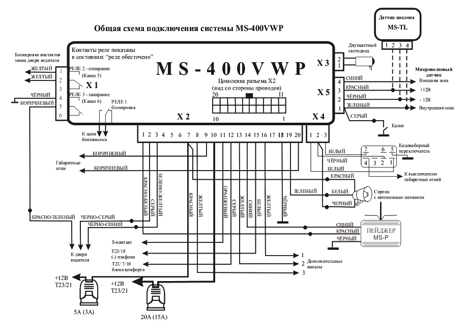 Ms 400t схема подключения